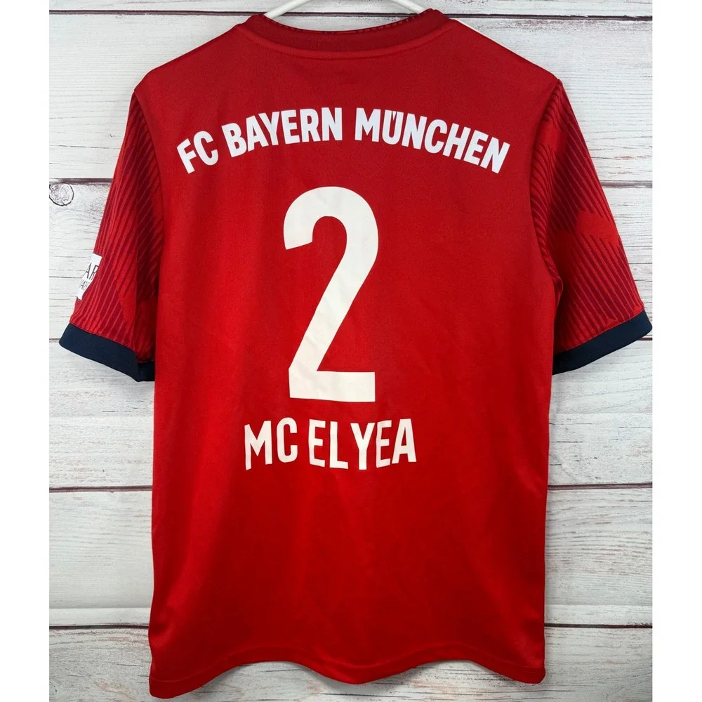 Adidas FC Bayern‎ Munchen Soccer Jersey Red XL Climalite MC ELYEA 2 Custom